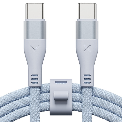 [Kaeiz_Woven_CtoC_Blue_(120cm)] Vicxxo Kaeiz Woven Type C-C Cable 1.2M (Blue)