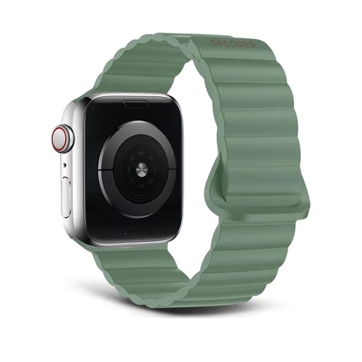 [D24AWS45TSL4SSF]  Decoded Silicone Magnet Traction Loop Strap Lite for AppleWatch 45/44/42mm (Sage Leaf Green)