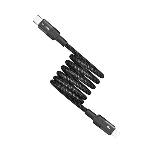 [DL59D] Momax Mag Link USB-C to Lightning Magnetic Cable 2m (Black)