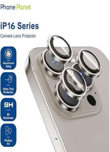 [PP-LS-IP16PRO-MAX-TGY] Phone Planet Camera Lens for iPhone 16 Pro/16 Pro Max (Titanium Gray)