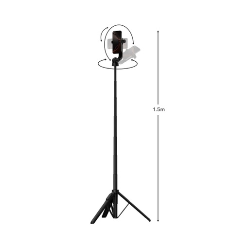 [KM17D] Momax 1-Snap Pole Magnetic Selfie Stick 