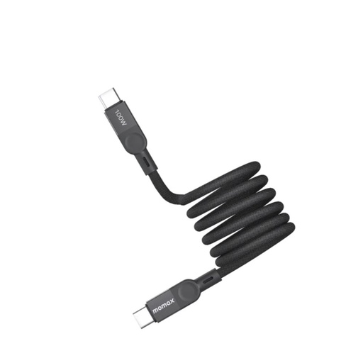 [DC62D] Momax Mag.Link 100W USB-C to USB-C Magnetic Cable 2m (Black)