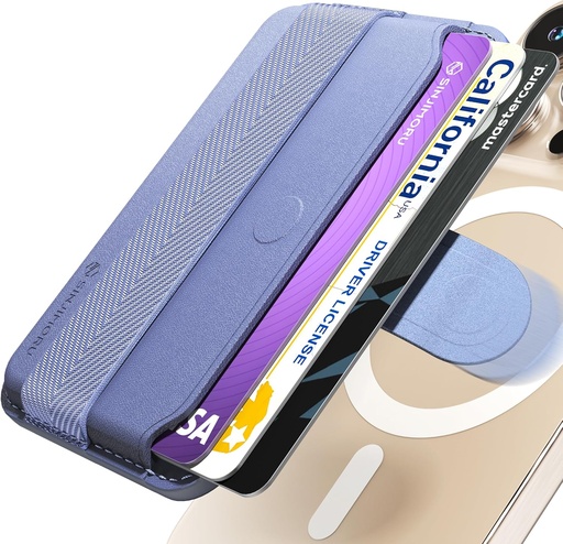 [SMA-PLTB-STAN-BL] Sinjimoru M-Pull Tab Stand Magsafe Wallet (Blue)