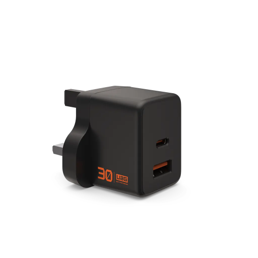 [9B443411V4040] UAG Wall Charger SRGE 30W 2Port UK (Black)