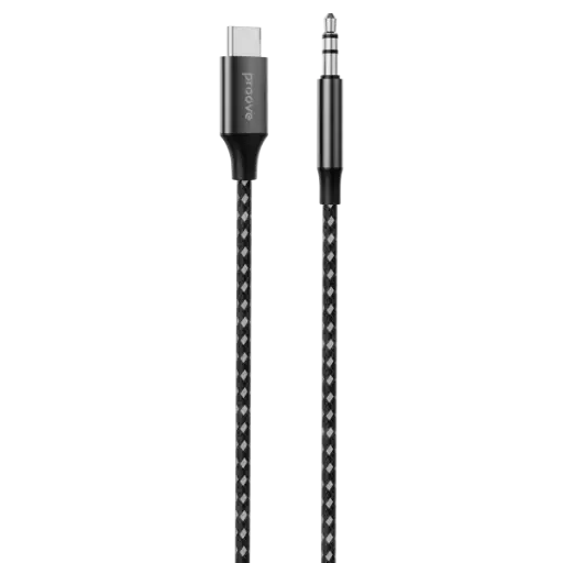 [ACSM00002801] Proove SoundMesh AUX Type-C to 3.5mm 1M (Gray)