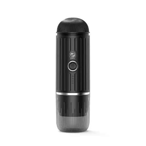 [ME2218-BL] iCafilas 2-in-1 Portable Espresso Maker with Heating (Black)
