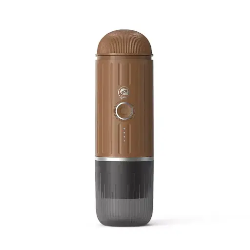 [ME2218-BR] iCafilas 2-in-1 Portable Espresso Maker with Heating (Brown)