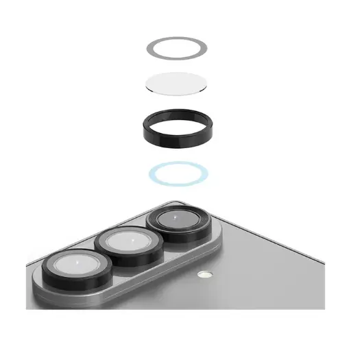 [GZF7-MRCSUB-CL] Araraee Camera Lens Ring Protection for Samsung Z Fold 7 (Clear)