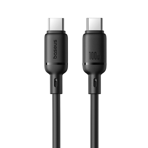[P10377704113-00] Baseus Silky Fast Charging Cable USB-C to USB-C 100W 1m (Cluster Black)