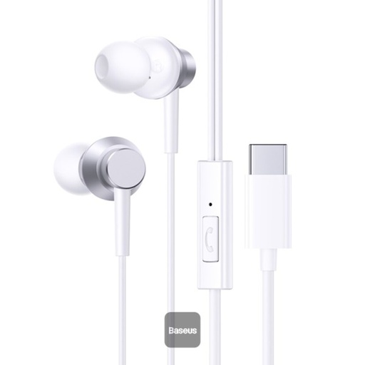 [A00164300213-Z1] Baseus Encok CZ11 Wired Earphones (Moon White)