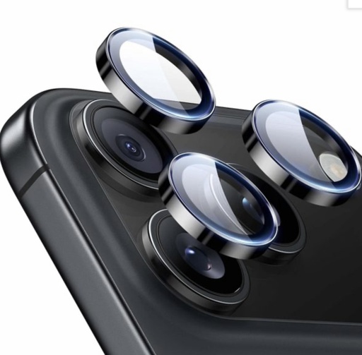 [J0619RJ-BLK] Devia Peak Series Camera Lens Protector for iPhone 16 Pro/16 Pro Max 3pcs (Dark Black)