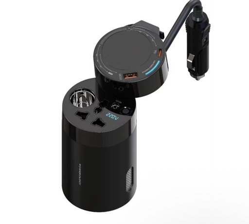 [PWCPI200WBK] Powerology 200W Universal Car Power Inverter (Black)