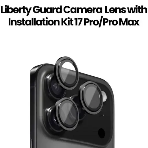 [LGCLGL17S-GY] Liberty Guard Camera Lens for iPhone 17 Pro/17 Pro Max (Gray Titanium)