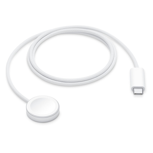 [MT0H3FE/A] Apple Watch Magnetic Fast Charger WOVEN to USB-C Cable 1M (White)