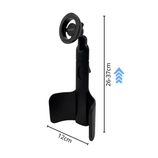 [C49] Rocket Magnetic Car Cup Holder (Black)