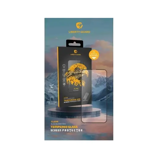 [LGCLR4F16PM] Liberty Guard Screen Protector 3X Reinforced for iPhone 16 Pro Max/17 Pro Max (Clear)