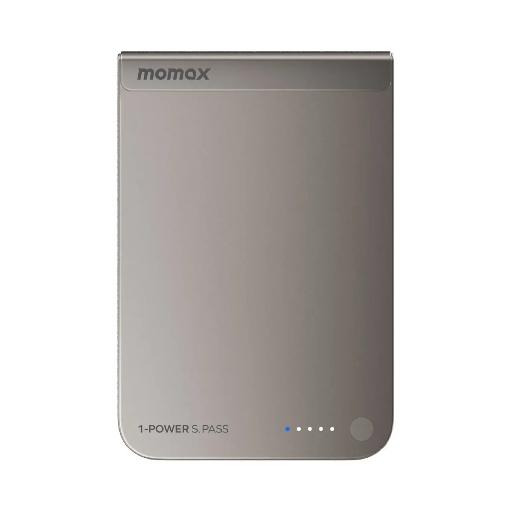 [IP162Q2L] Momax 1-POWER S.PASS 10000mAh Qi2 Magnetic Wireless Battery Pack (Titanium)