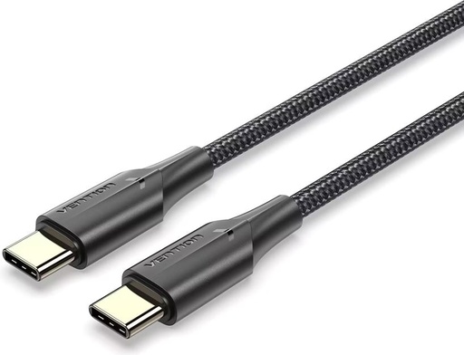 [CTXBH] Vention Nylon Braided Zinc Alloy USB C- C Cable 2M (Black)