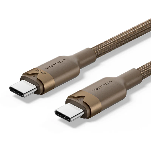 [TSAJF] Vention Aluminum Alloy USB C - C Magnetic Cable 1M (Titanium Gold)