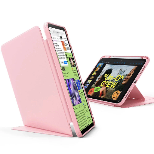 [1B212003] ESR Flip Hybrid Case Pencil Holder iPad 11 / 10.9 inch 11th Gen(A16)/10th Gen (Pink)