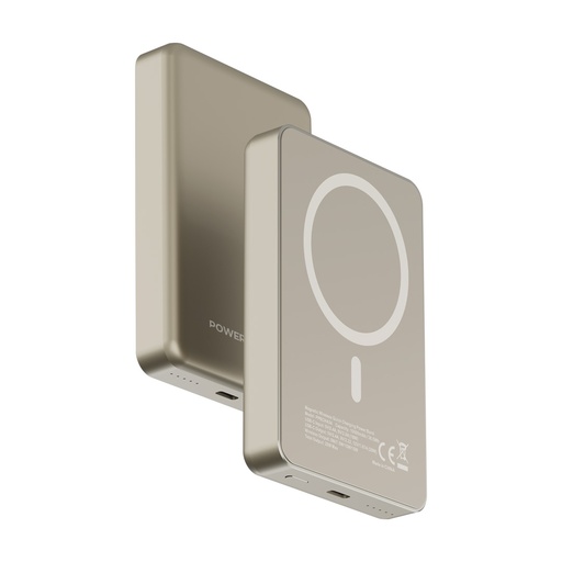 [PPBCHA34DT] Powerology Spetelli Magsafe Aluminum Power Bank 10000mAh PD 20W (Desert Titanium)