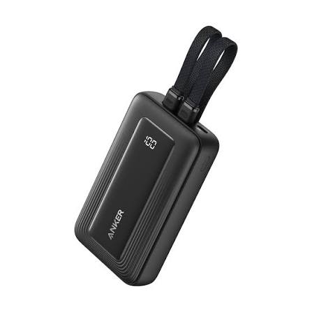 [A1680H12] Anker Zolo 35W, Built-In Dual USB-C Cables Powerbank 10000mAh (Black)