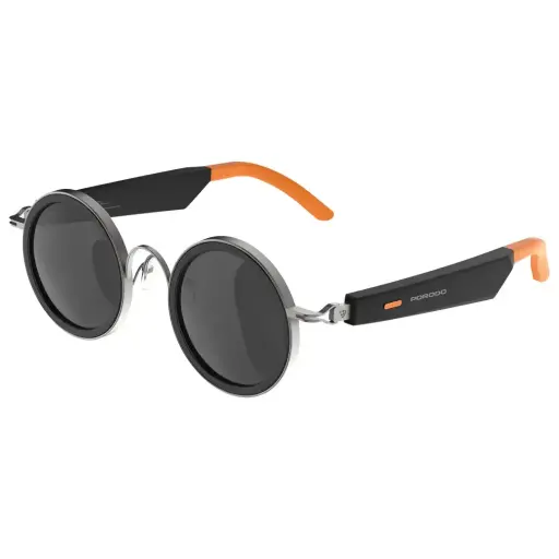 [PDLFSTG09ORBK] Porodo Lifestyle AI Bluetooth Smart Glass (Orange Black)