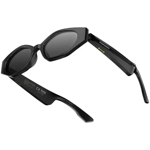 [PDSGUVP120BK] Porodo Lifestyle Tivora Audio Smart Sunglasses (Black)