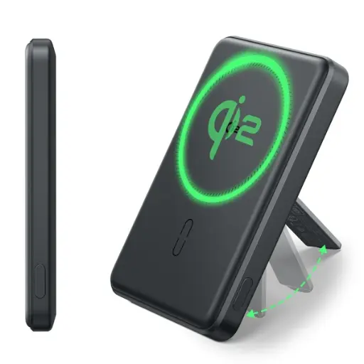 [2G52202] ESR MagSlim Kickstand Power Bank 5000mAh Qi2 (Black)