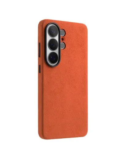 [S26U-ALC-OR] Melkco Alcantara Magsafe Case For Samsung Galaxy S26 Ultra (Orange)