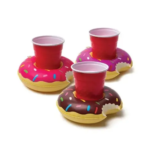 [BMDF-0001] Big Mouth Frosted Donuts Beverage Boats (3-Pack)