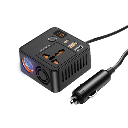 [PD-FWCH057-BK] Porodo Universal Ac Power Inverter (Black)
