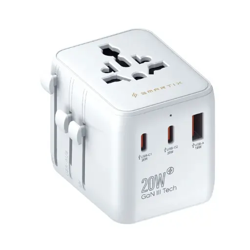 [SM1BCTA1] Smartix 20W Premium International Travel Adaptor