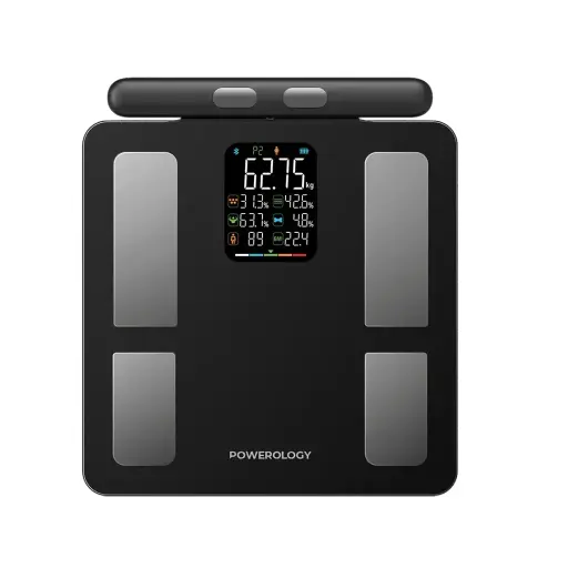 [P8EBSCALE] باورولوجي ميزان ذكي متطور عالي الدقة (أسود)