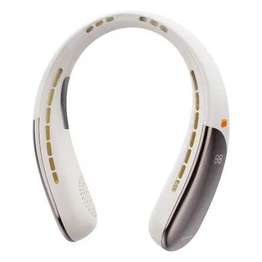 [PDLFSTZH39BG] Porodo Lifestyle Chillo Zen Neck-Hanging Cooling Fan with Intelligent Digital Display (Beige)