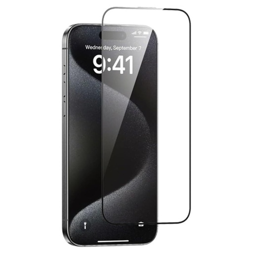 [MOSS 15 Pro CL] حماية شاشة Mossily الزجاجية لهواتف iPhone 15 / 15 Pro (شفافة)