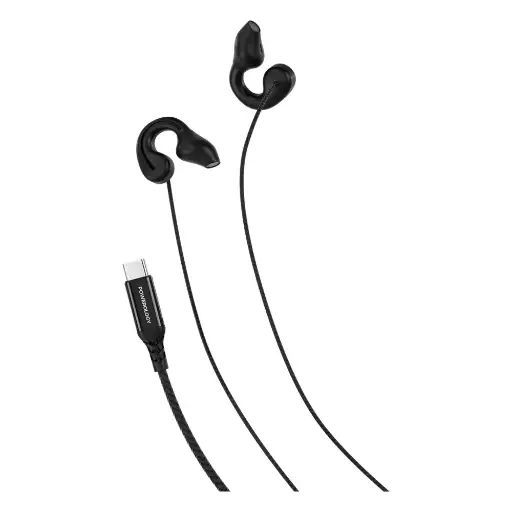 [PWCWES13BK] Powerology Voro Earhook USB-C Wired Earphones (Black)