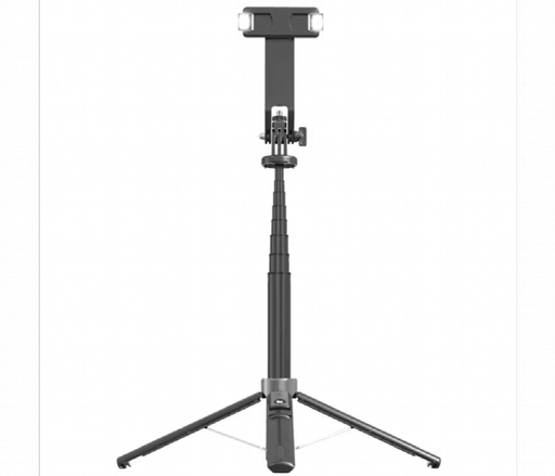 [PD-SLSTL-BK] Porodo Dual Lighting Selfie Stick Remote Shutter (Black)