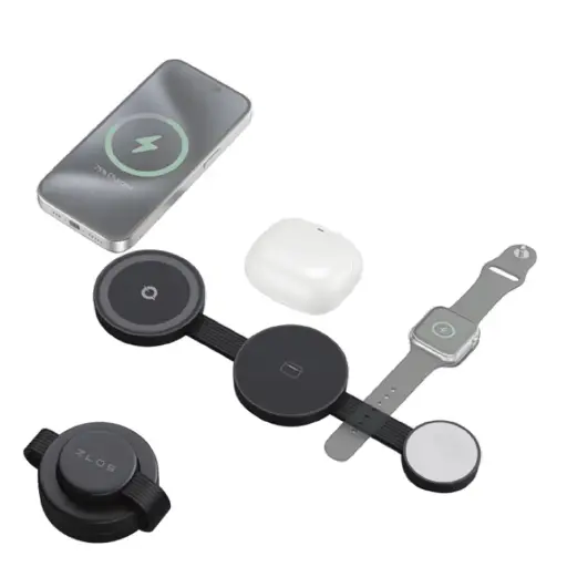 [ZLO-MM01-SDM] ZLOS 3-in-1 Foldable Wireless Magnetic 15W Charging Station 
