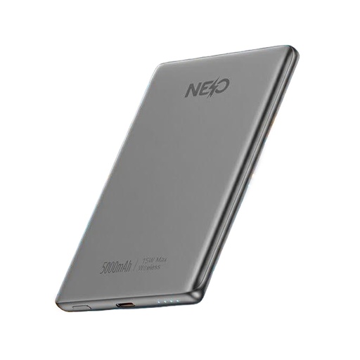 [NE1-PDB621] NEO Power Bank Ultra Super Slim Magsafe 5000mAh (Gray)