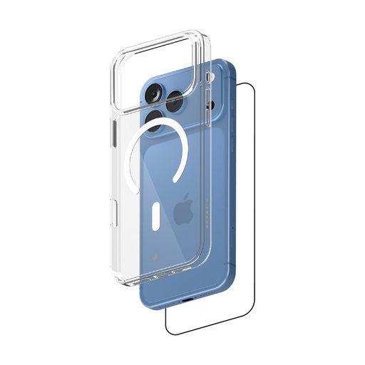 [SM18PMBC] Smartix Ultraguard Magnetic Bundle for iPhone 18 Pro (Clear)