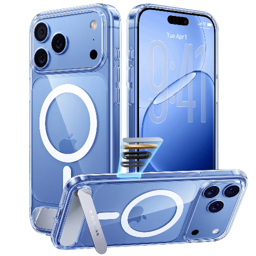 [X00RP109K18028] Torras Ostand L1 Case for iPhone 18 Pro Max (Clear)