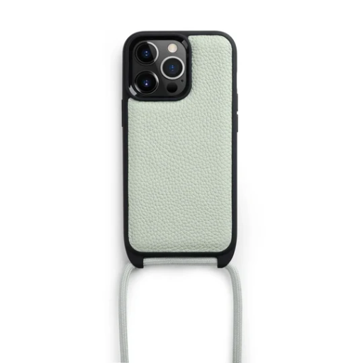 [IP14PM-STG-SL] Melkco Strapthing Series Leather Case for iPhone 14 Pro Max (Silver Grey)