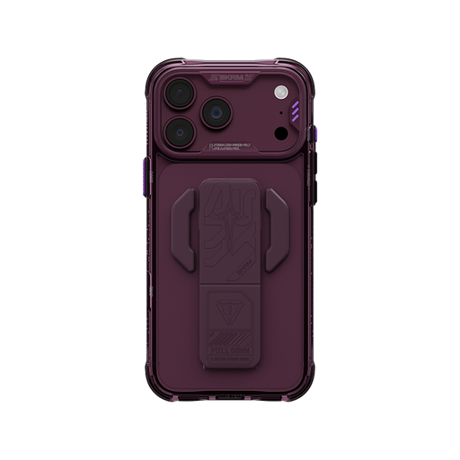 [SK-2026IPP6.3-HELIOCE-BUR] SkinArman Helio CE Silicon Grip-Stand Case for iPhone 18 Pro (Burgundy)