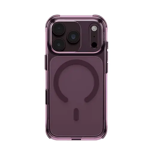 [UNIQ-IP6.3P(2026)-ASMGBRG] UNIQ Hybrid Magclick Charging Airsuit Case for iPhone 18 Pro (Glossy Burgundy)