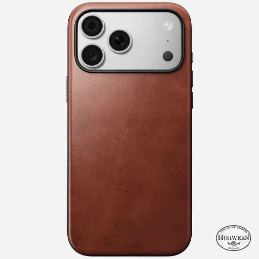 [NM009247858] Nomad Modern Leather Case for iPhone 18 Pro (Brown)