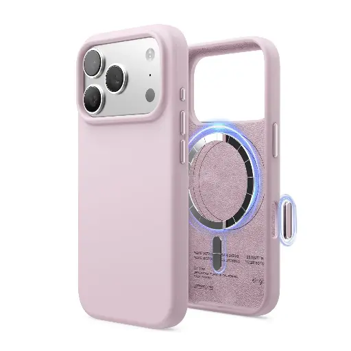 [ES17MSSC63PRO-LLIL] Elago Magnetic Silicone Case for iPhone 17 Pro/18 Pro (Light Lilac)