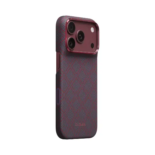 [KI1818PM] Pitaka Edge Case for iPhone 18 Pro Max (Blue's Red ) 