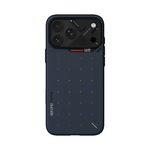 [A18-AFQ-PT-BU-PM] AULUMU Ultra-Slim Particle Aramid Fiber Case for iPhone 18 Pro Max (Blue)