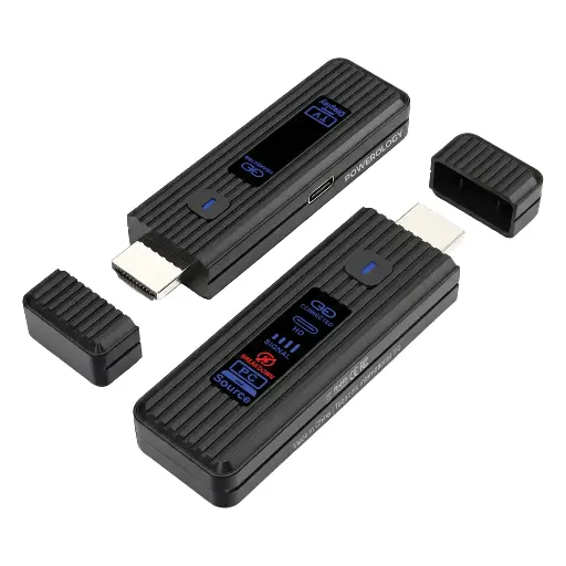 [PWL50DBK] Powerology VELINK Wireless HDMI Transmitter & Receiver (Black)